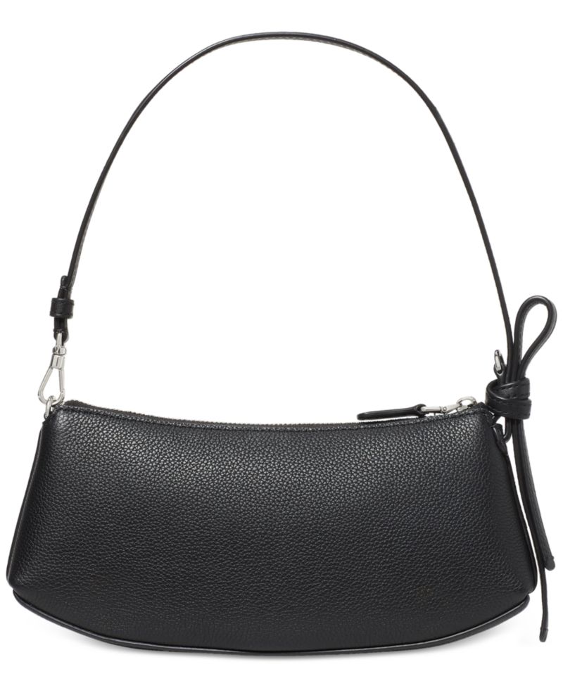 Loop Pebbled Leather Slim Pochette Bag