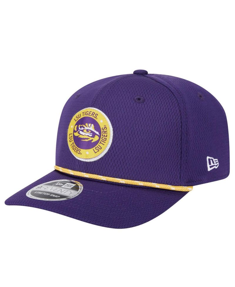 Men's Purple LSU Tigers COOLERA 9SEVENTY Rope Stretch-Snap Hat
