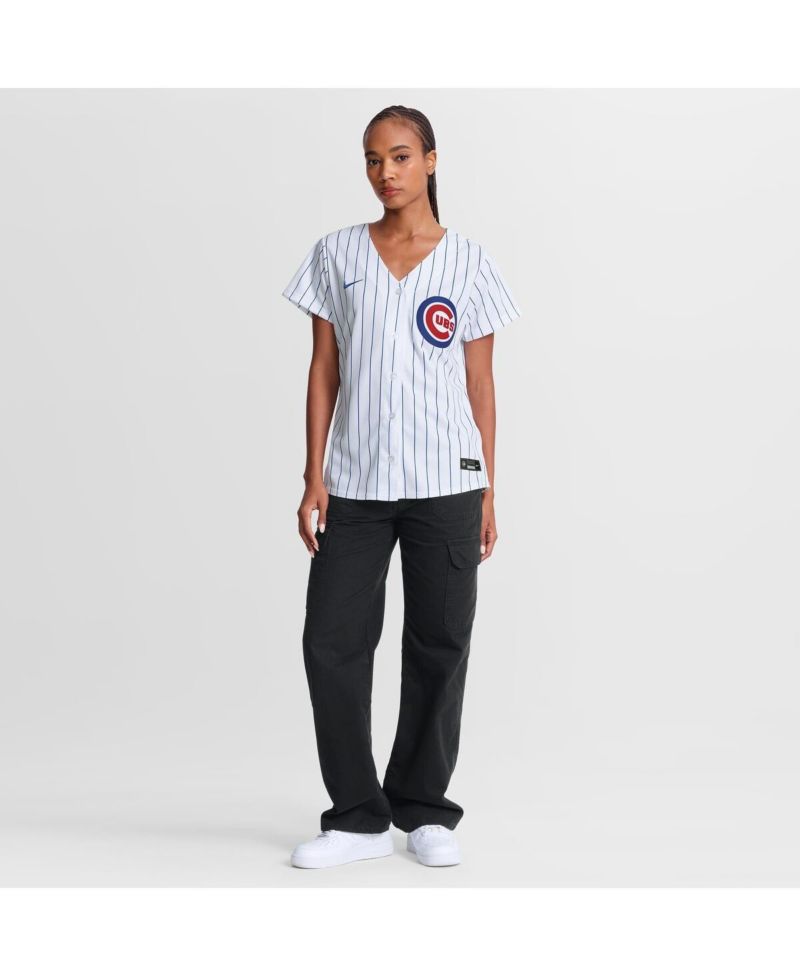 Women's White Chicago Cubs Home Replica Jersey