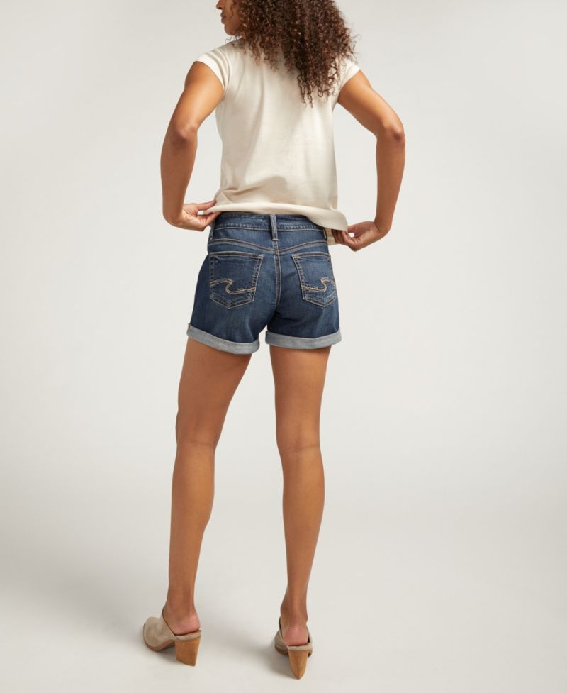 Women's Boyfriend Mid Rise Shorts