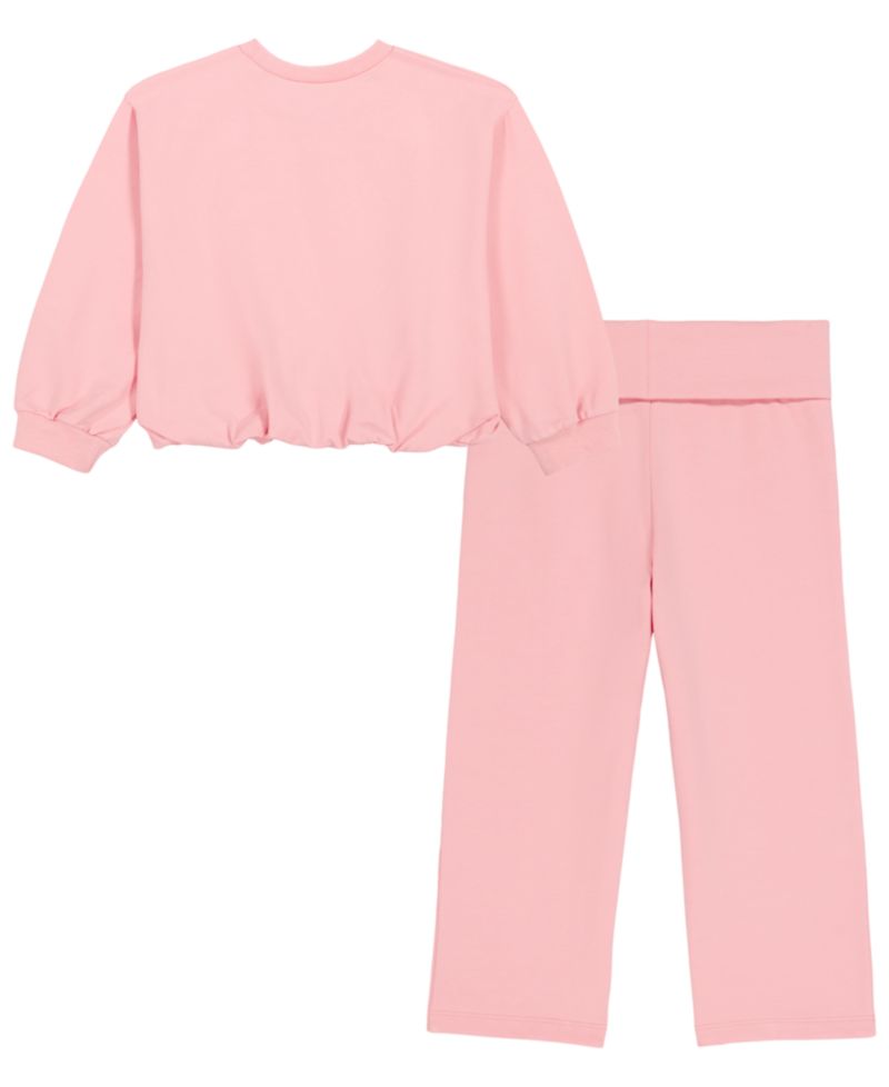 Girls' 2T-6X Crewneck Sweatshirt and Pants, 2-Piece Set