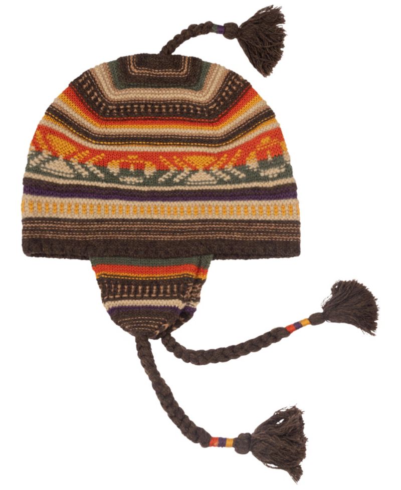 Men's Textural Stripe Earflap Hat