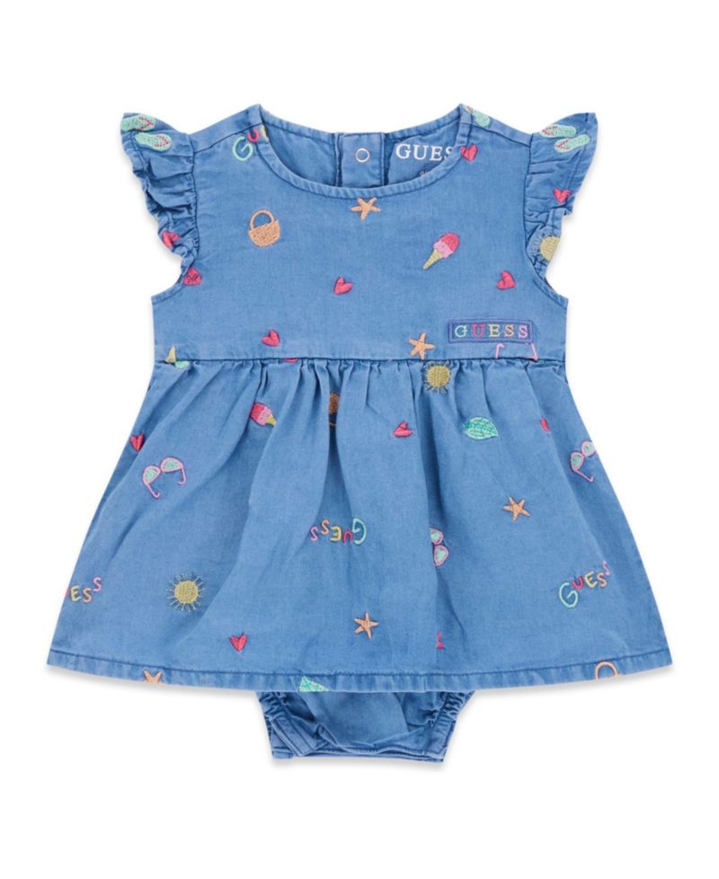 Baby Girls' Chambray Bodysuit Dress