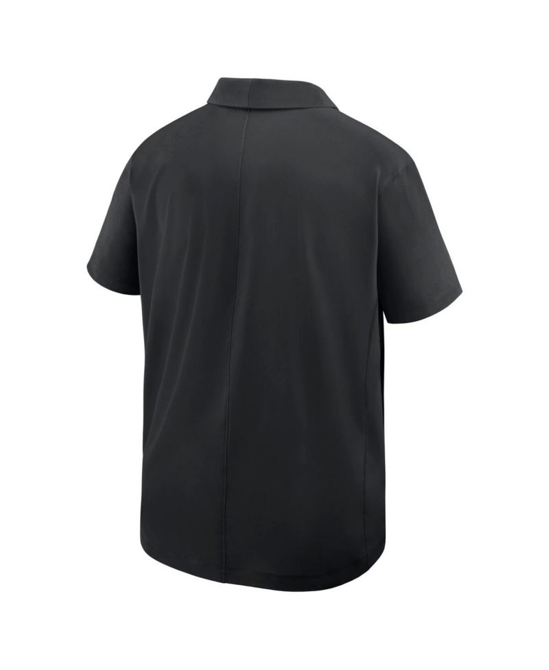 Men's Black U.S. Paralympics Woven Polo Shirt