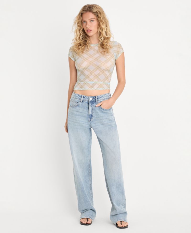 Women's Crewneck Mesh Baby T-Shirt