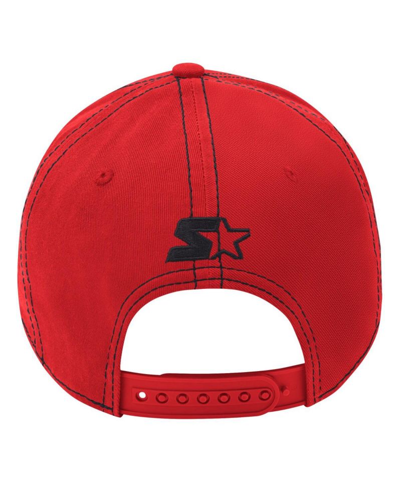Men's Red New Jersey Devils Sphere II Curved Starfit Adjustable Hat