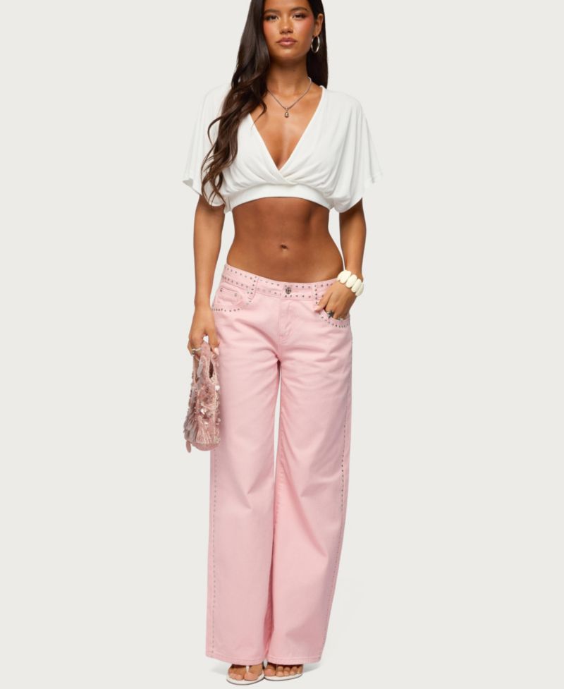 Women's Candela V Neck Crop Top