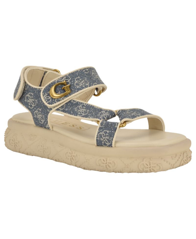 Women's Lanara Strappy Sporty Quattro G Platform Footbed Sandals