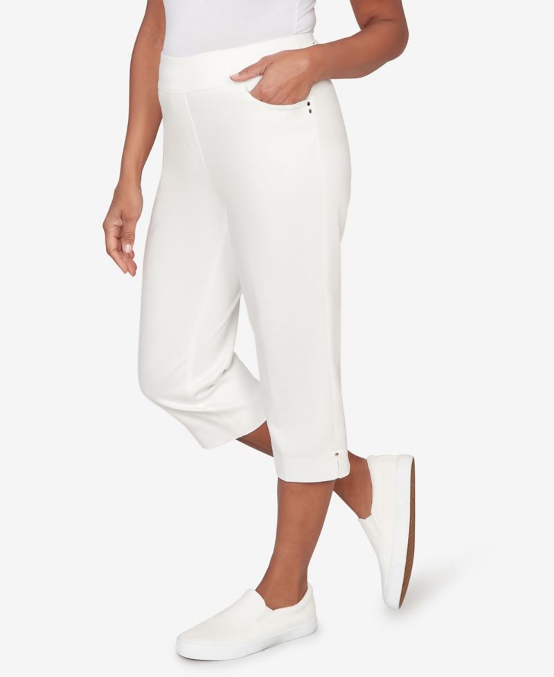 Women's Resort Living Smooth Waist Easy Pull- On Capri Pants