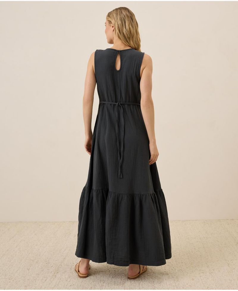 Women's Organic Cotton Coastal Double Gauze Beach To Brunch Dress