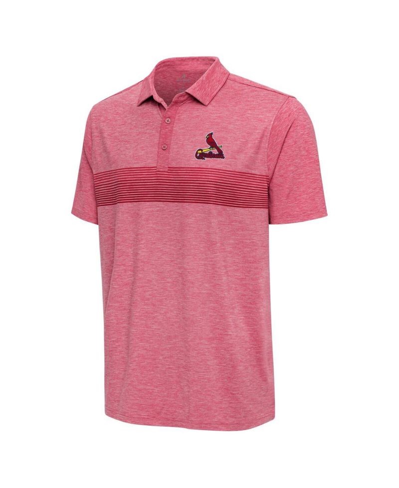 Men's Heather Red St. Louis Cardinals Dashing Polo Shirt