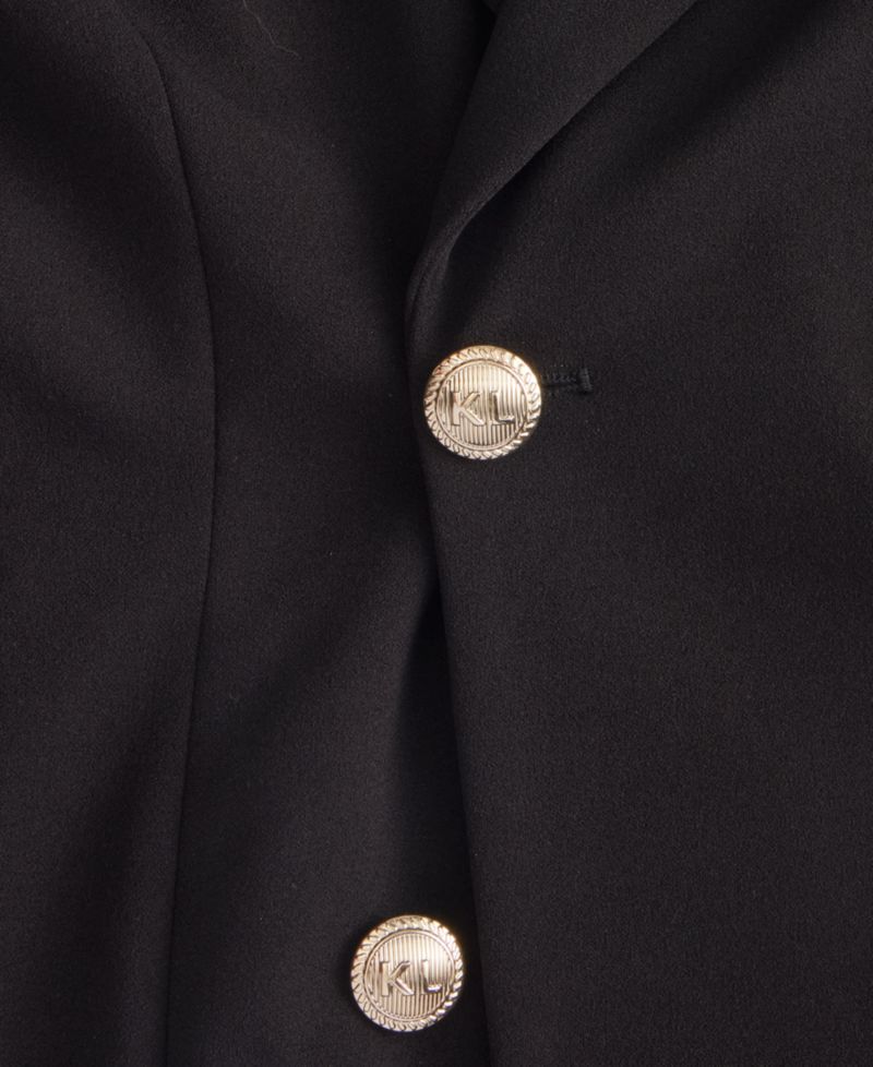 Women's Chiffon-Hem Blazer Dress