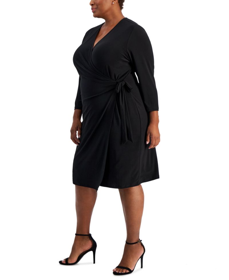 Plus Size Classic Wrap Dress
