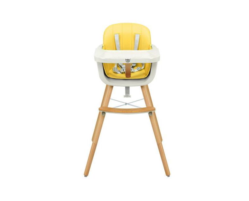 Girls Wooden 3 in 1 Convertible High chair with Cushion