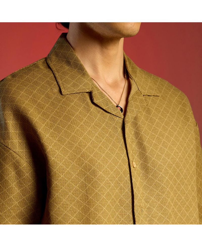 Men's Quad-Lined Oversized Shirt