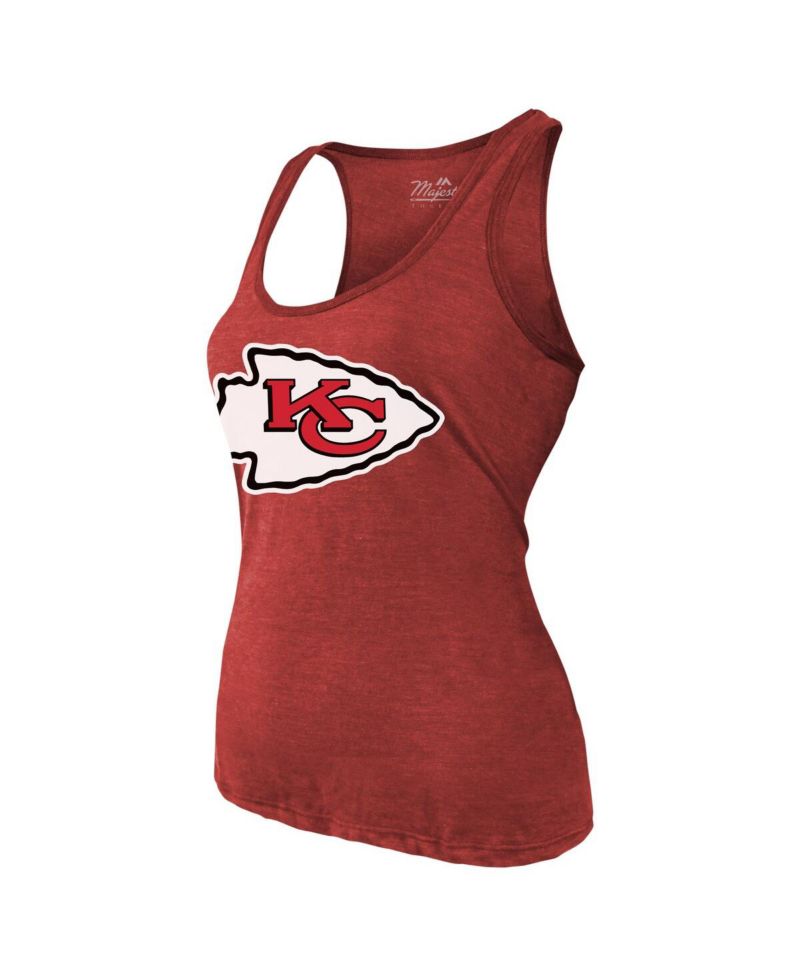 Women's Patrick Mahomes Red Kansas City Chiefs Name & Number Tri-Blend Tank Top