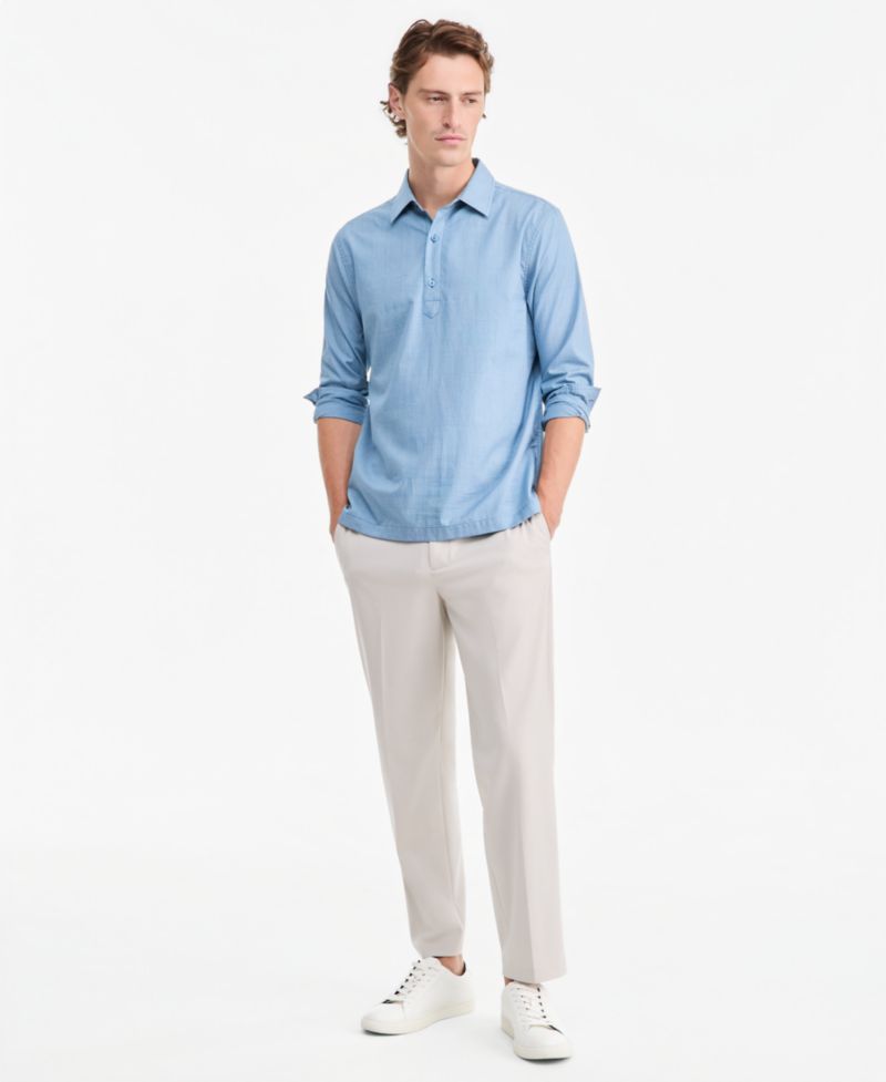 Men's Long-Sleeve Plaid Shirt