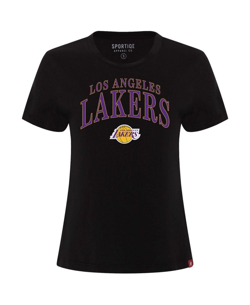 Women's Black Los Angeles Lakers Arcadia Boxy T-Shirt
