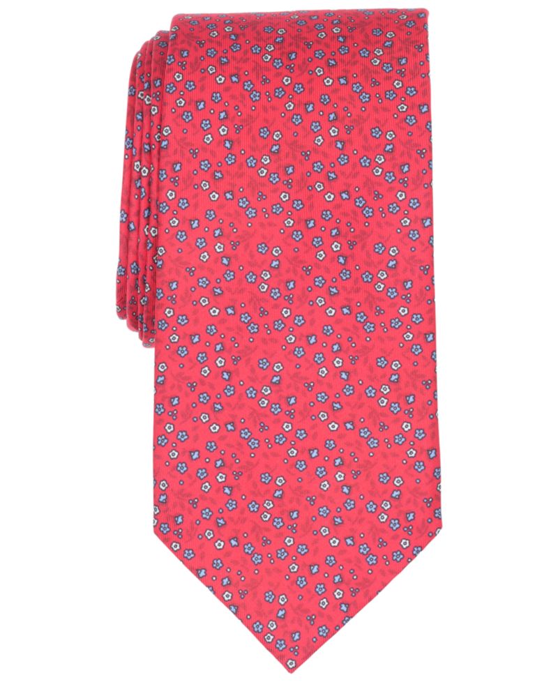 Men's Harvey Classic Design Floral Pattern Silk Tie