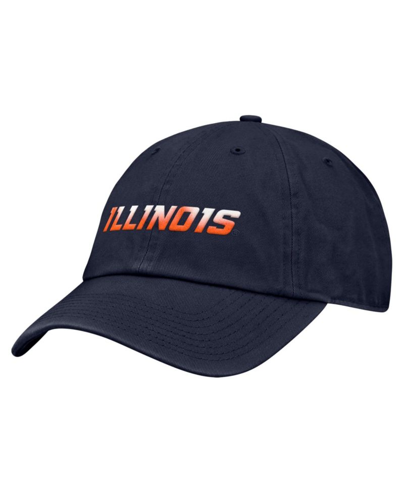 Men's Navy Illinois Fighting Illini Club Adjustable Hat