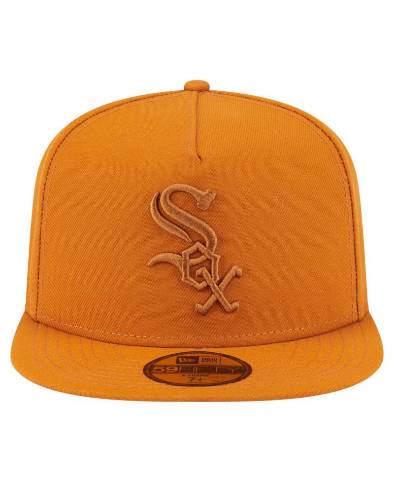 Men's Orange Chicago White Sox Color Pack A-Frame 59FIFTY Fitted Hat
