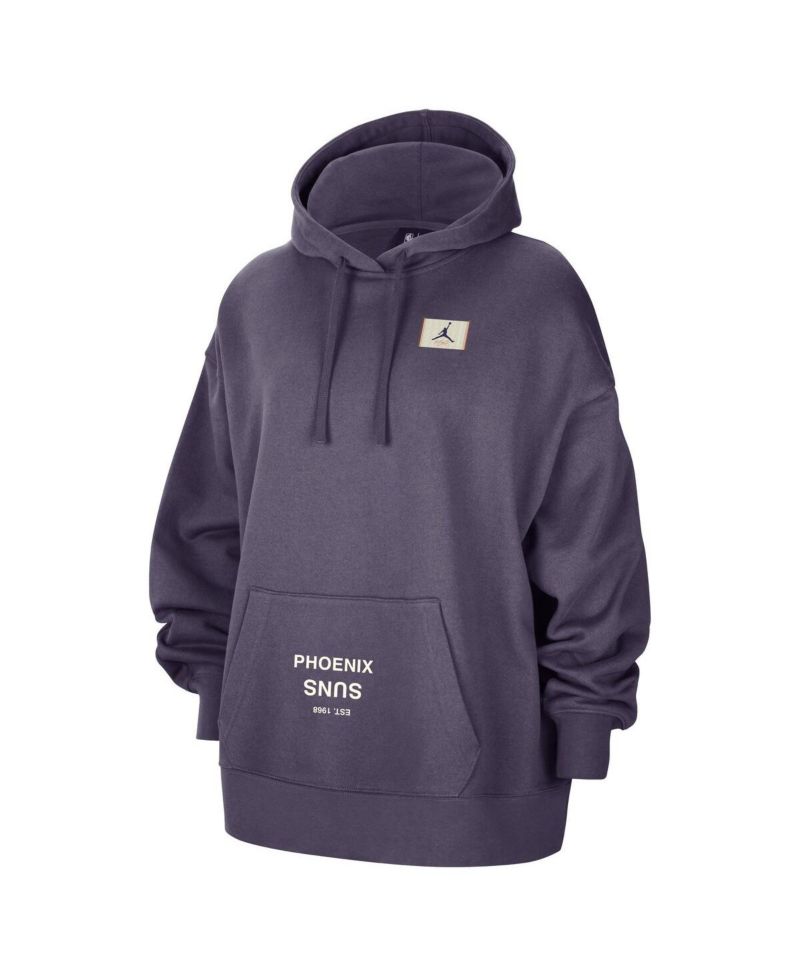 Women's Purple Phoenix Suns Courtside Statement Edition Oversized Pullover Hoodie