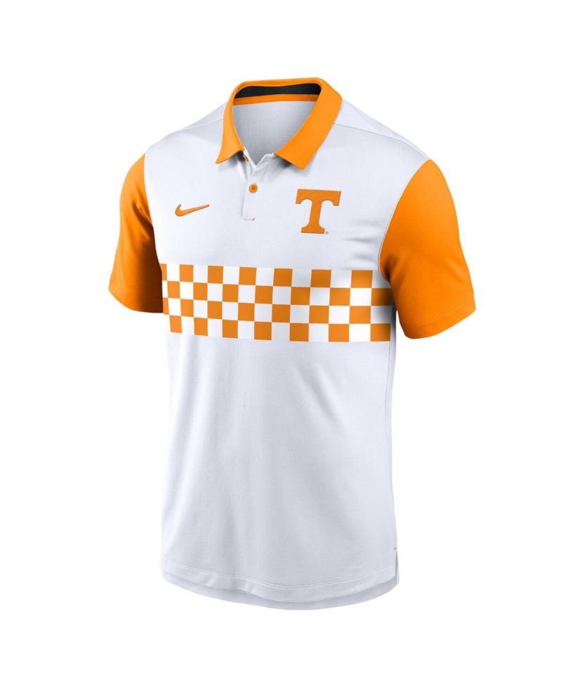 Men's White Tennessee Volunteers Primetime Campus Vapor Performance Polo