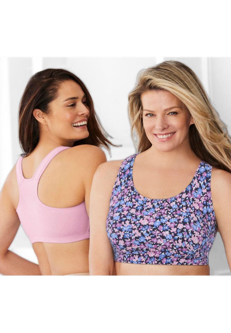 Plus Size Wireless Sport Bra 2-Pack