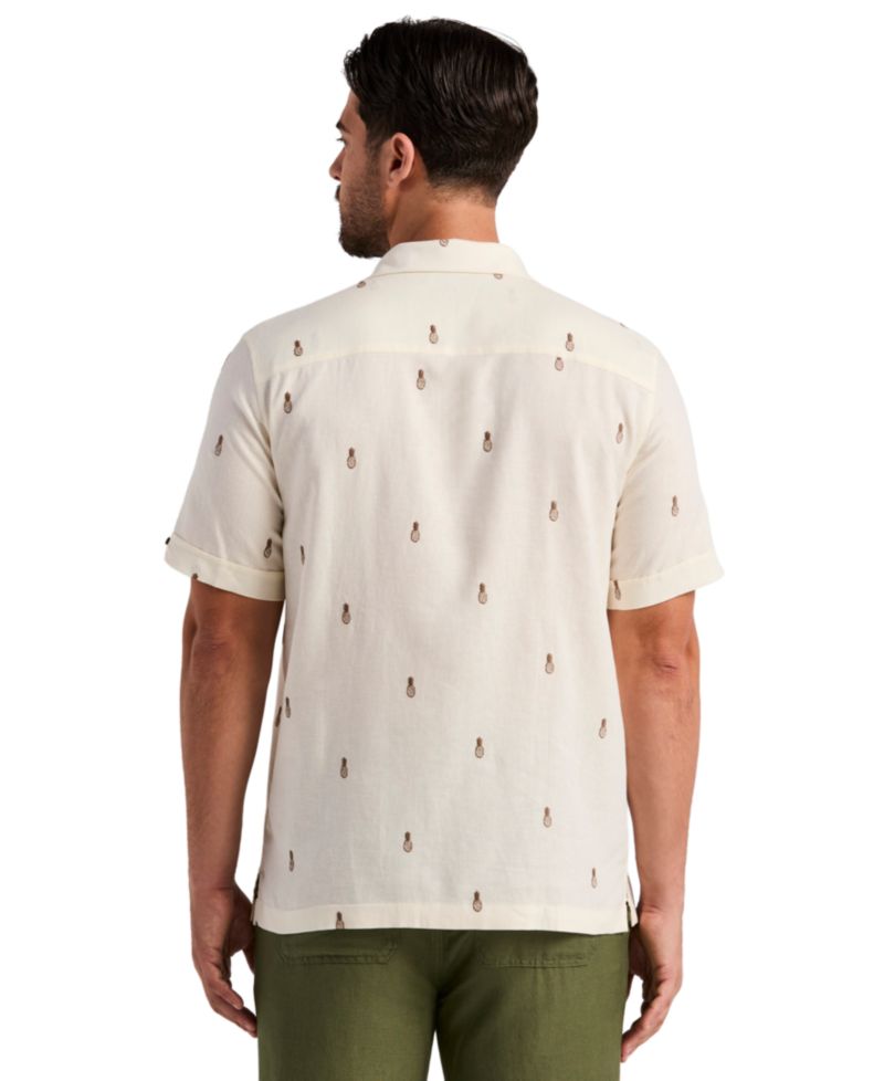 Men's Pineapple Embroidered Shirt