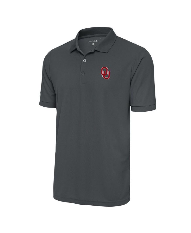 Men's Anthracite Oklahoma Sooners Legacy Pique Polo Shirt