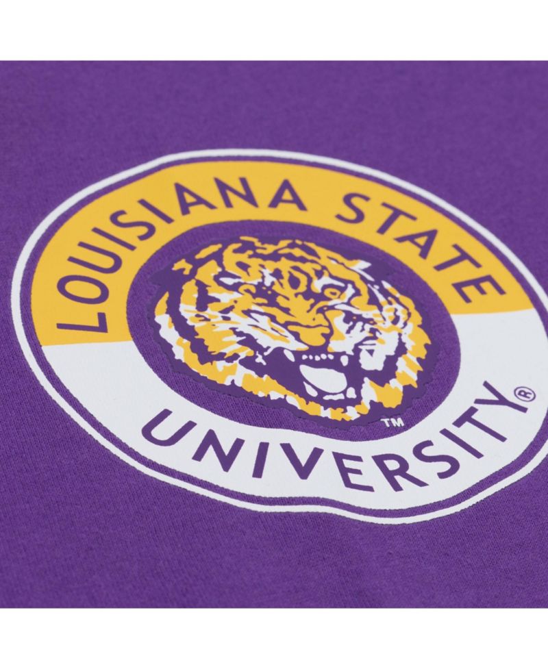 Men's Purple LSU Tigers Double Clutch Premium T-Shirt