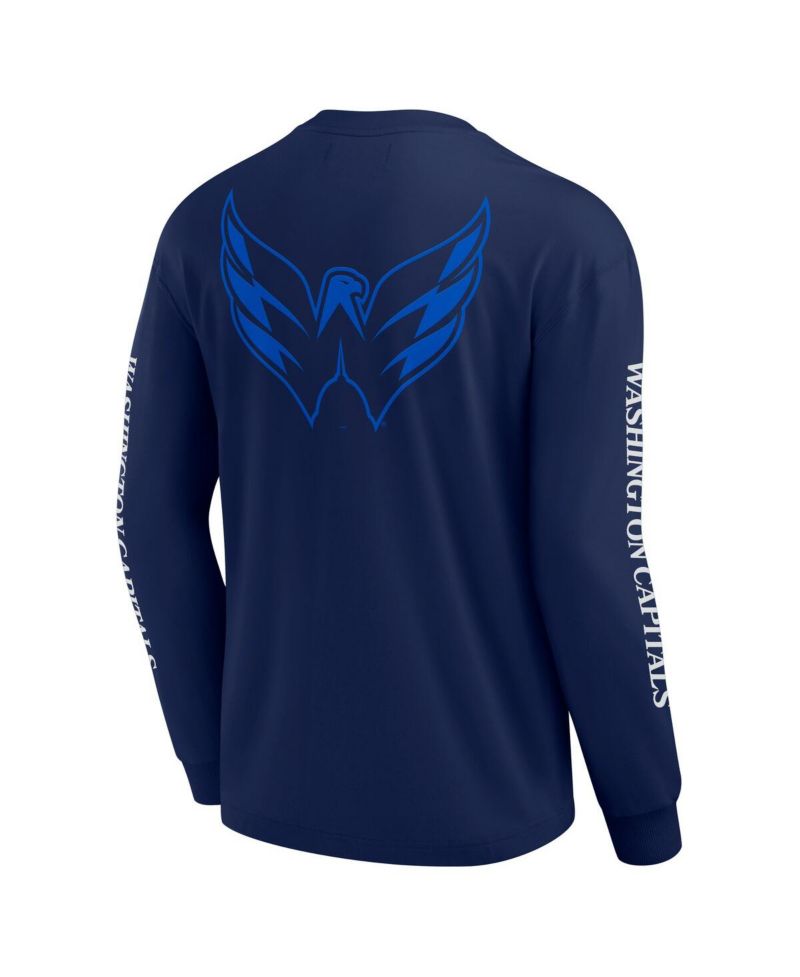 Men's Navy Washington Capitals Elements Strive Long Sleeve T-Shirt