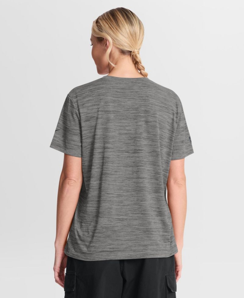 Women's Detroit Lions Sideline Velocity Crewneck T-Shirt