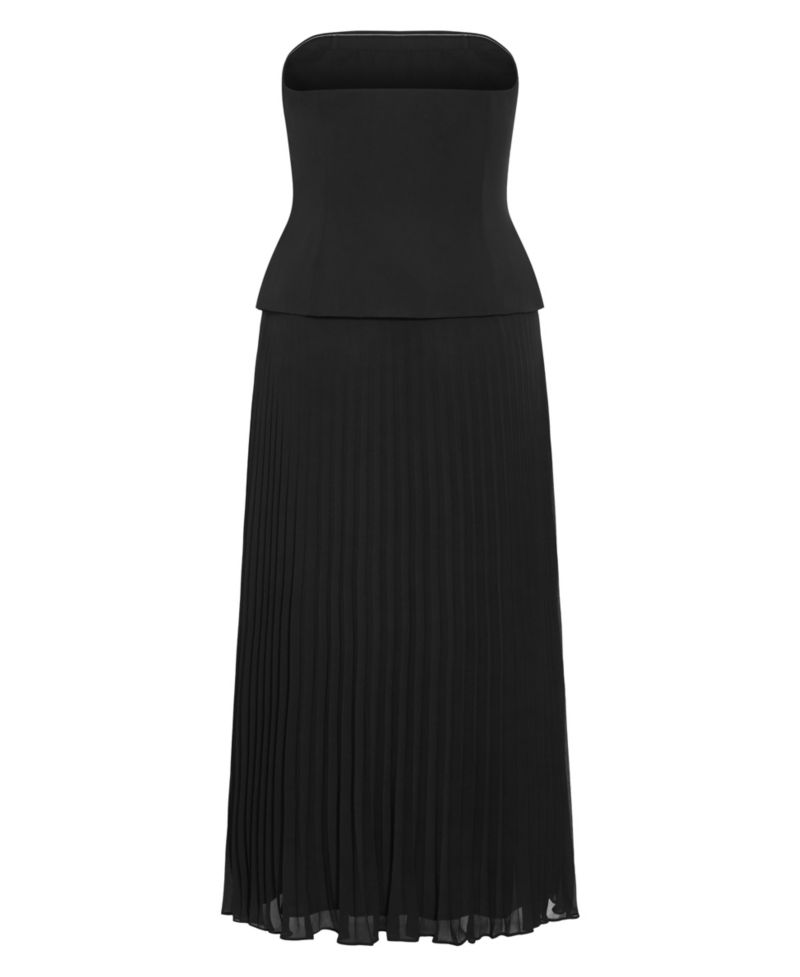 Women's Loretta Strapless Pleat Maxi Dress