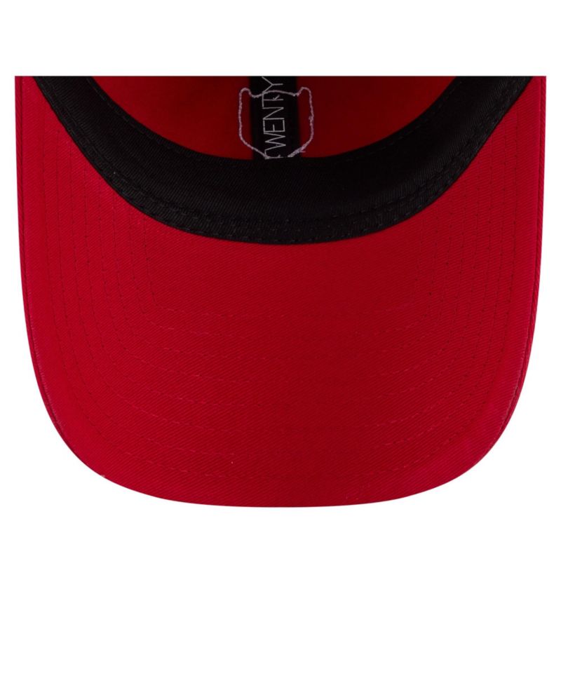 Men's and Women's Red New Jersey Devils Mascot Patch 9TWENTY Adjustable Hat