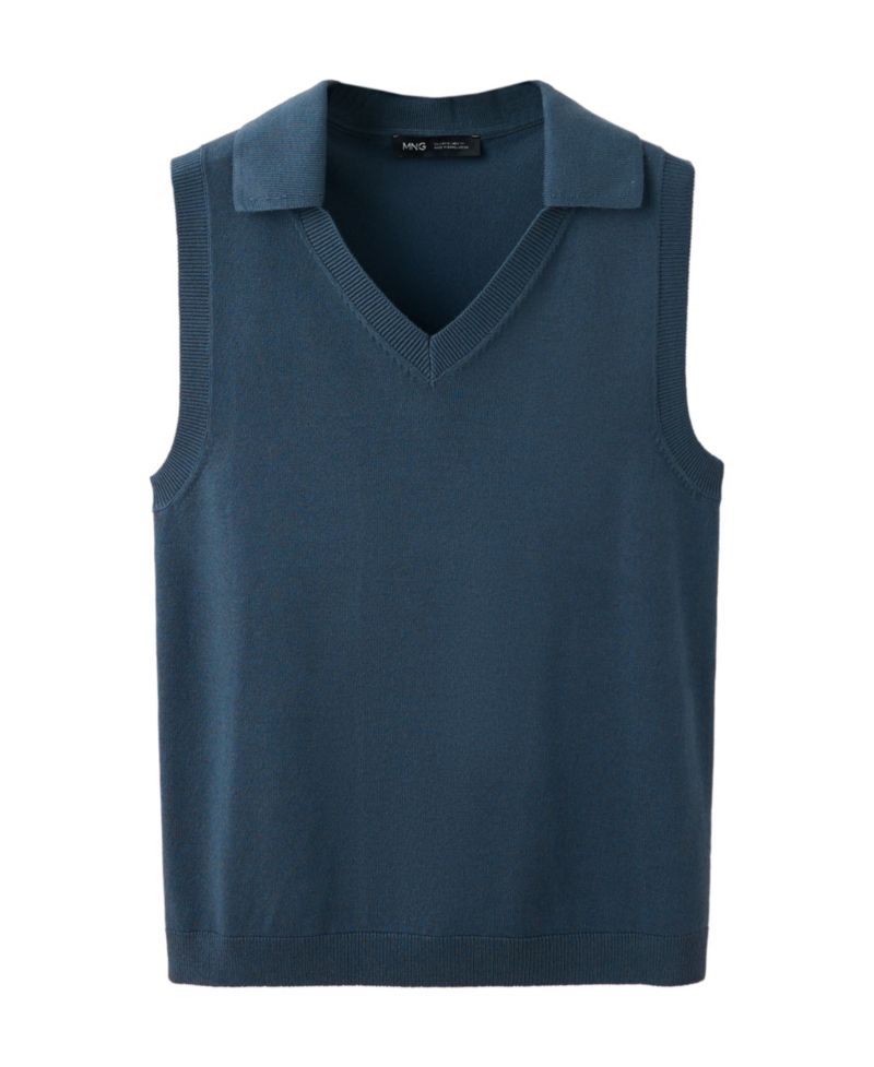 Women's V-Neck Sleeveless Knit Top