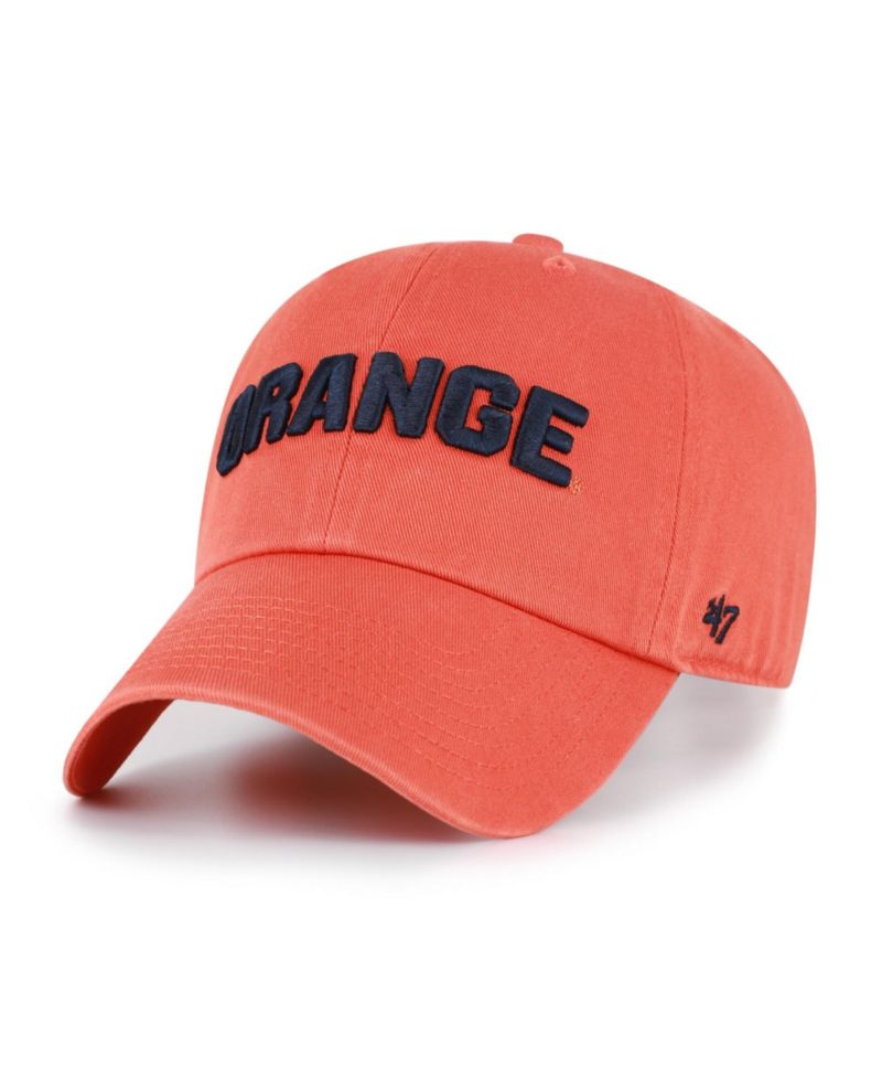 Men's and Women's '47 Syracuse Orange Orange Clean Up Adjustable Hat