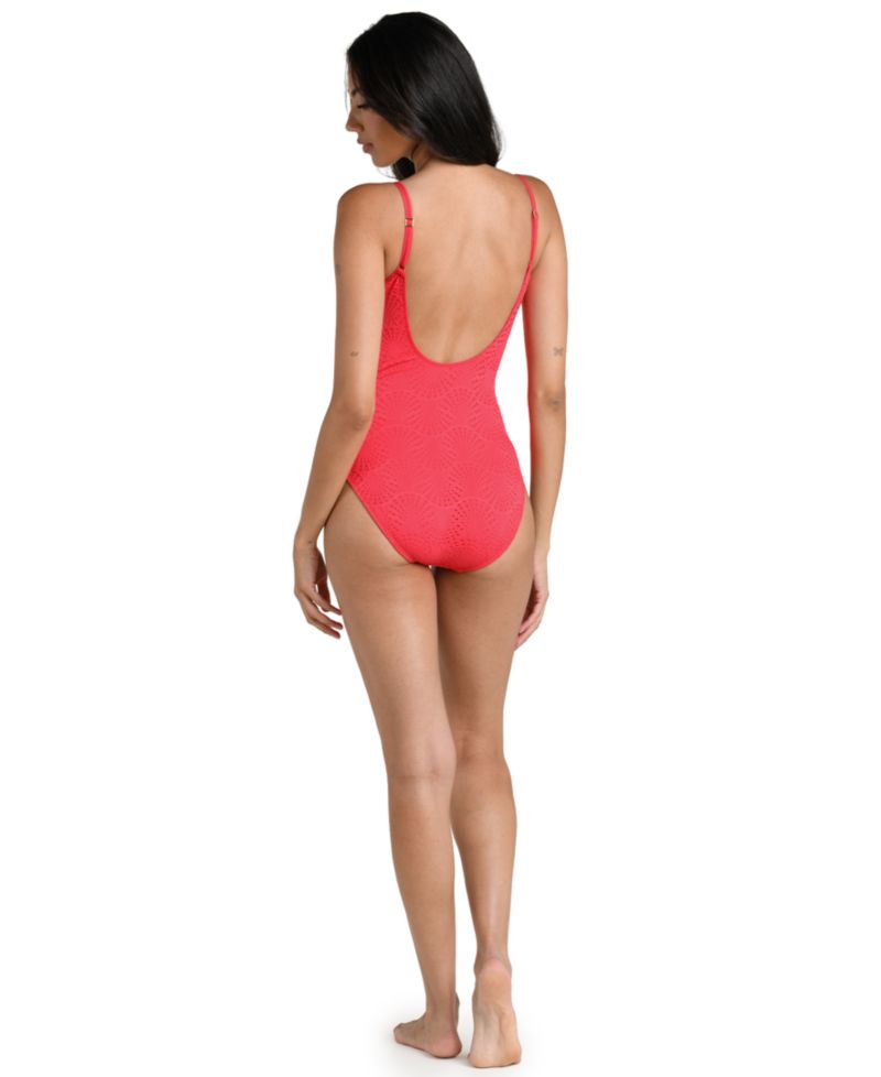Women's Shellbound Plunge V-Neck One-Piece Swimsuit