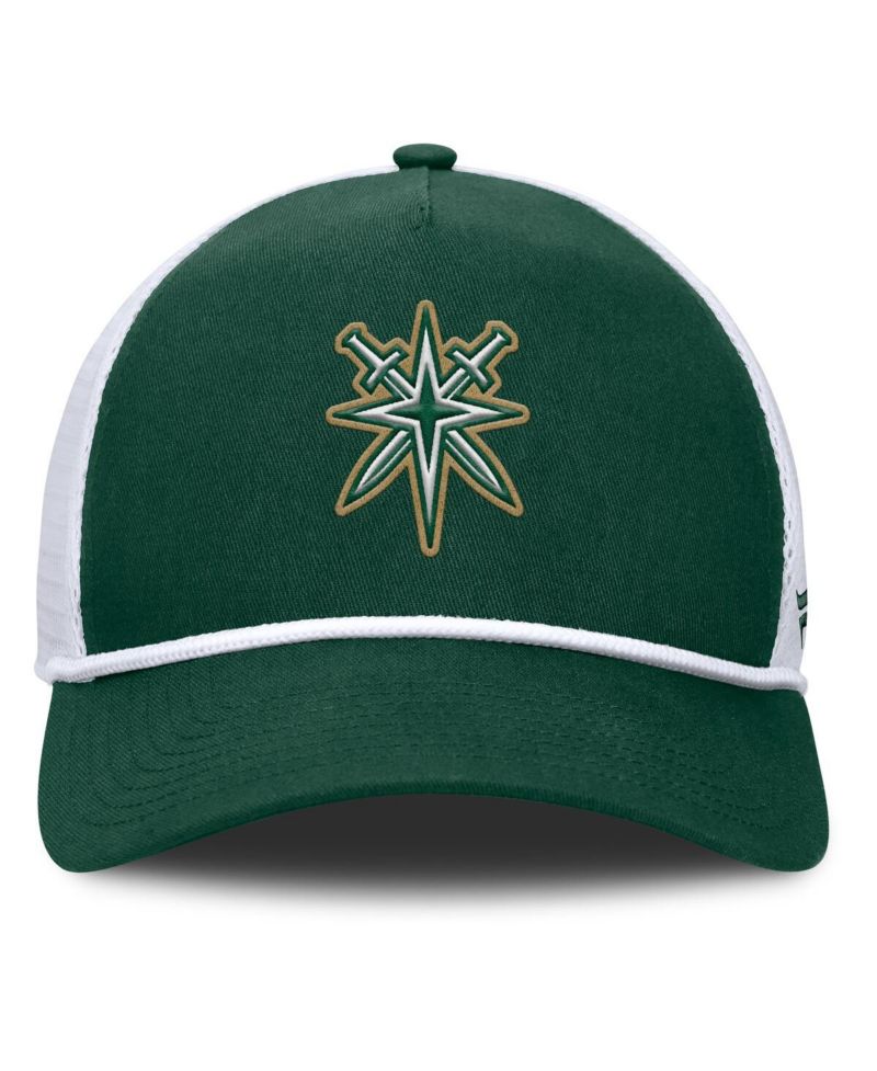 Men's Green/White Vegas Golden Knights Bermuda A-Frame Adjustable Hat