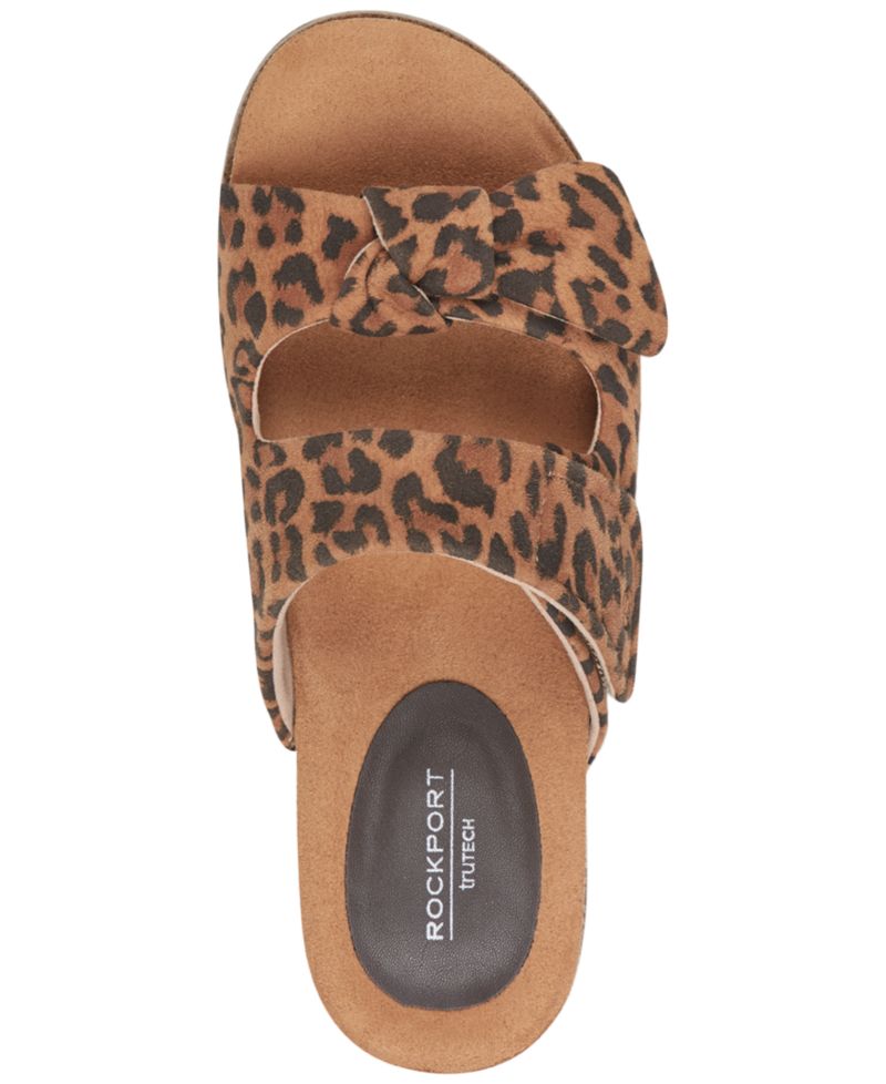 Women's Zova Bow Flat Slip-On Footbed Sandals