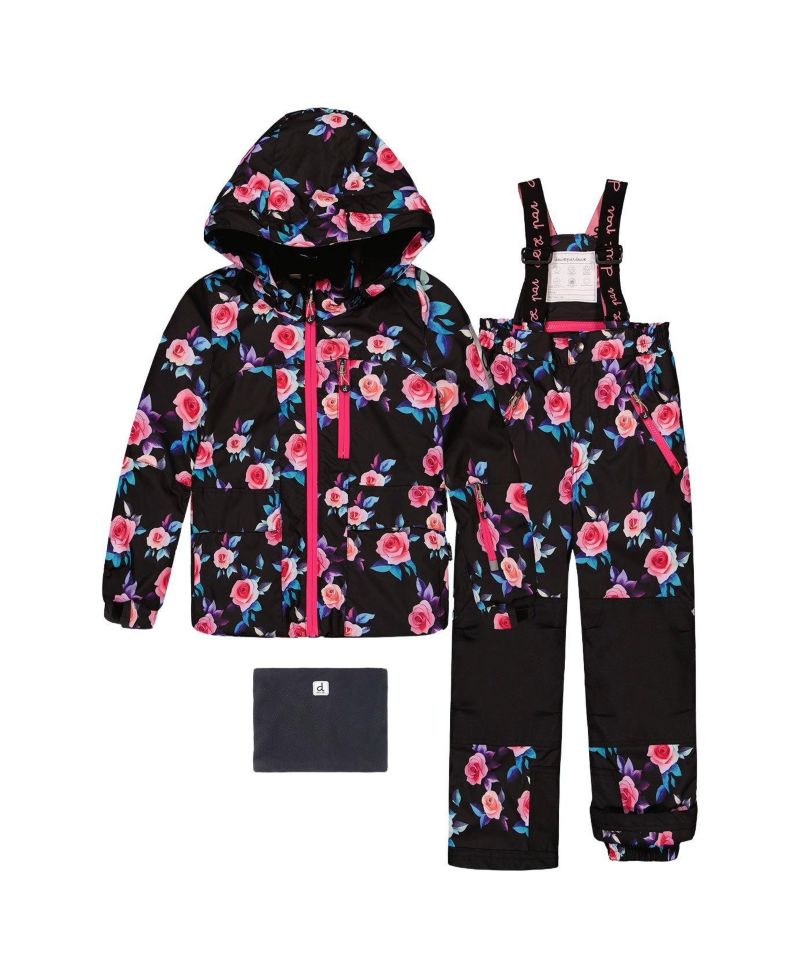 Little and Big Girl (6 - 14) Two-Piece Play Snowsuit