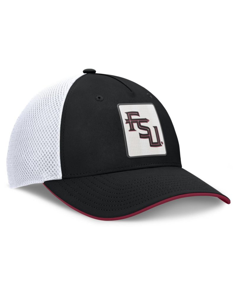 Men's Black Florida State Seminoles 5-Panel Matter Flex Hat