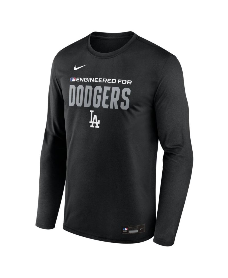 Men's Black Los Angeles Dodgers Authentic Collection Legend Dri-FIT Long Sleeve T-Shirt