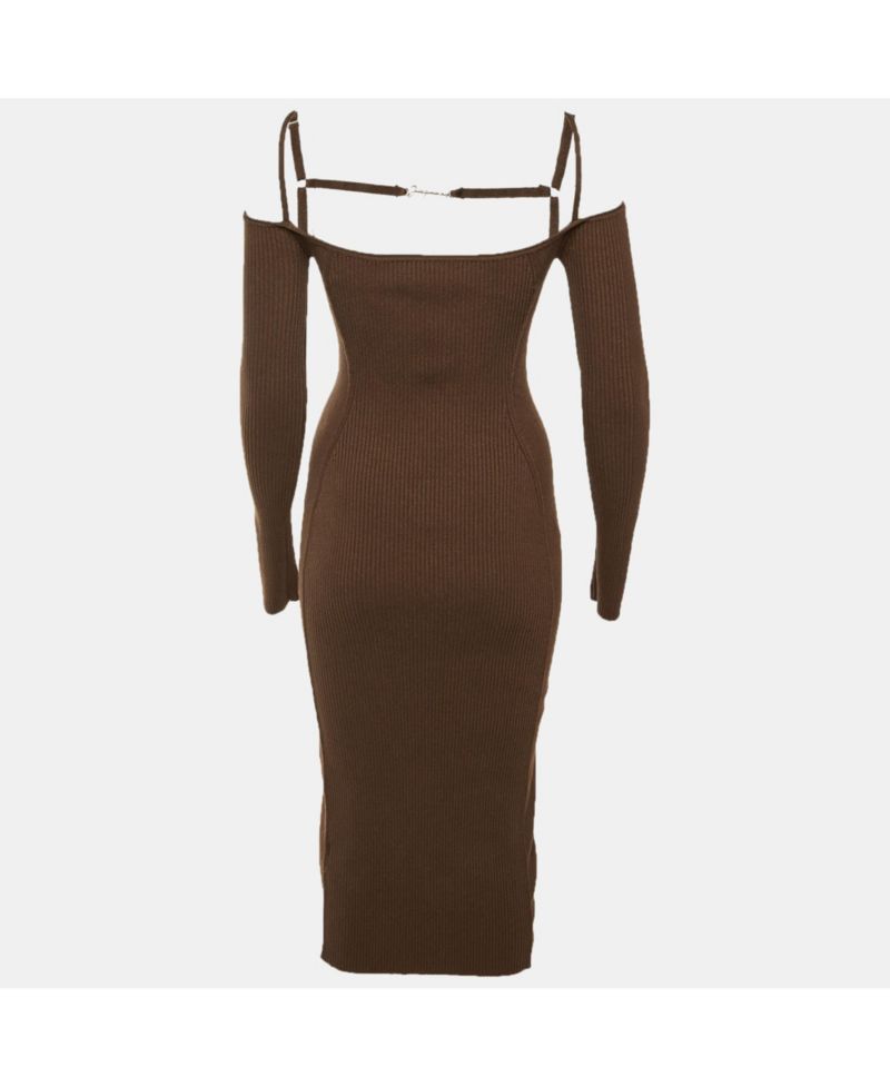 Women's Jersey Knit Cut Out Detail La Robe Sierra Midi Dress