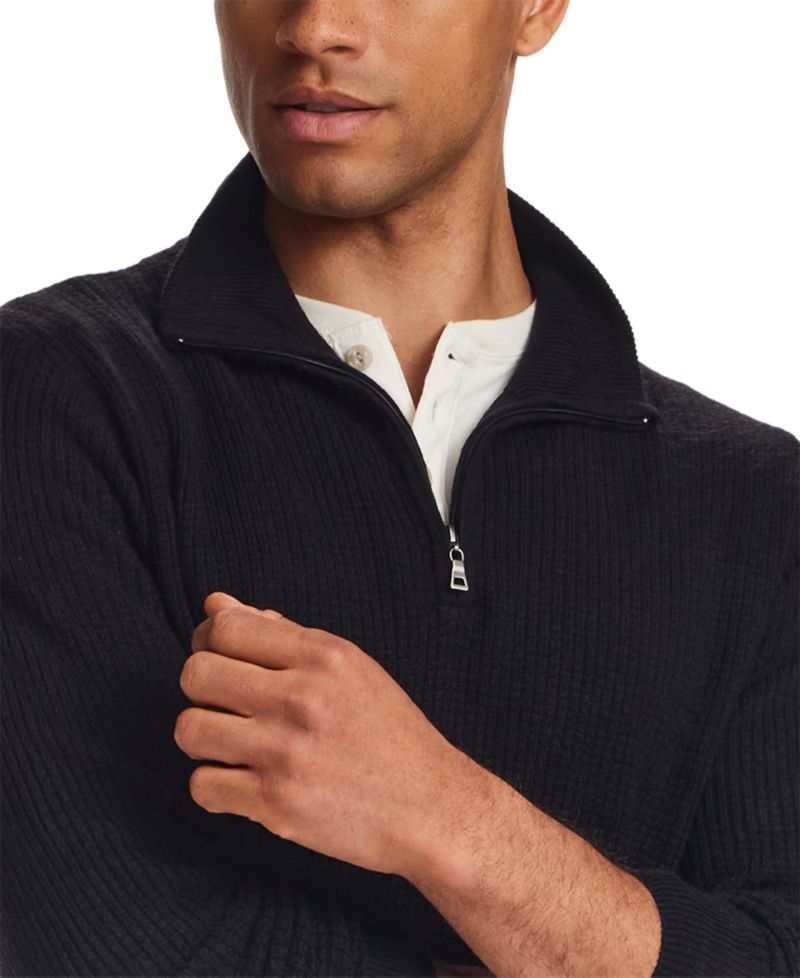 Men's Soft Touch All Over Texture Quarter-Zip Sweater