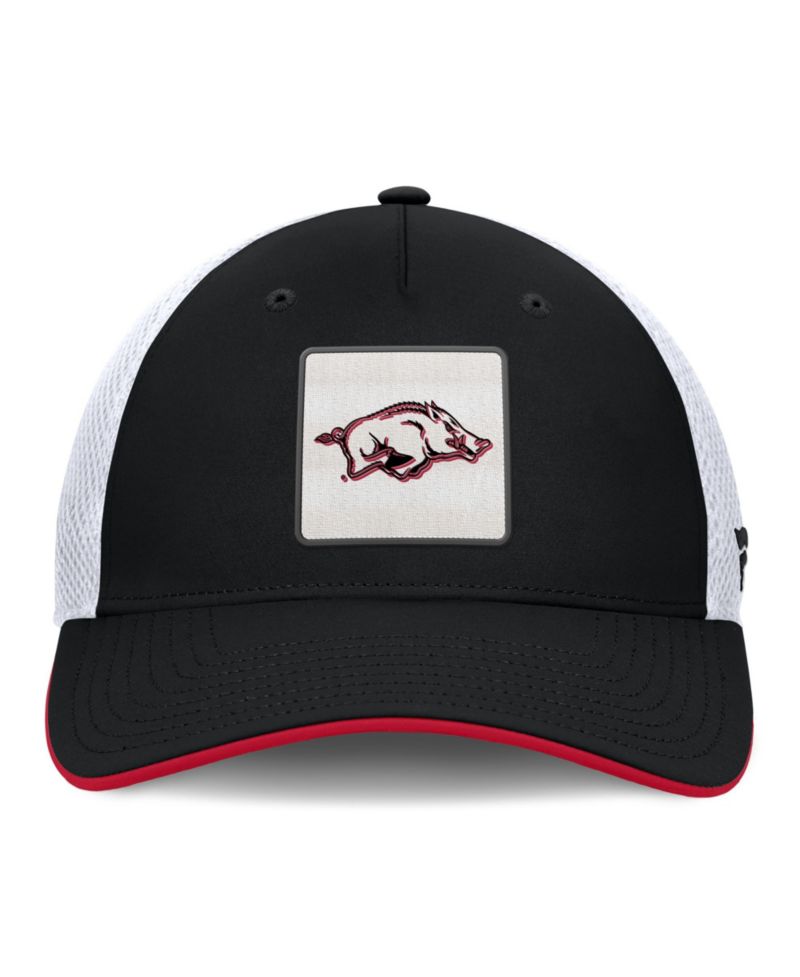 Men's Black Arkansas Razorbacks 5-Panel Matter Flex Hat