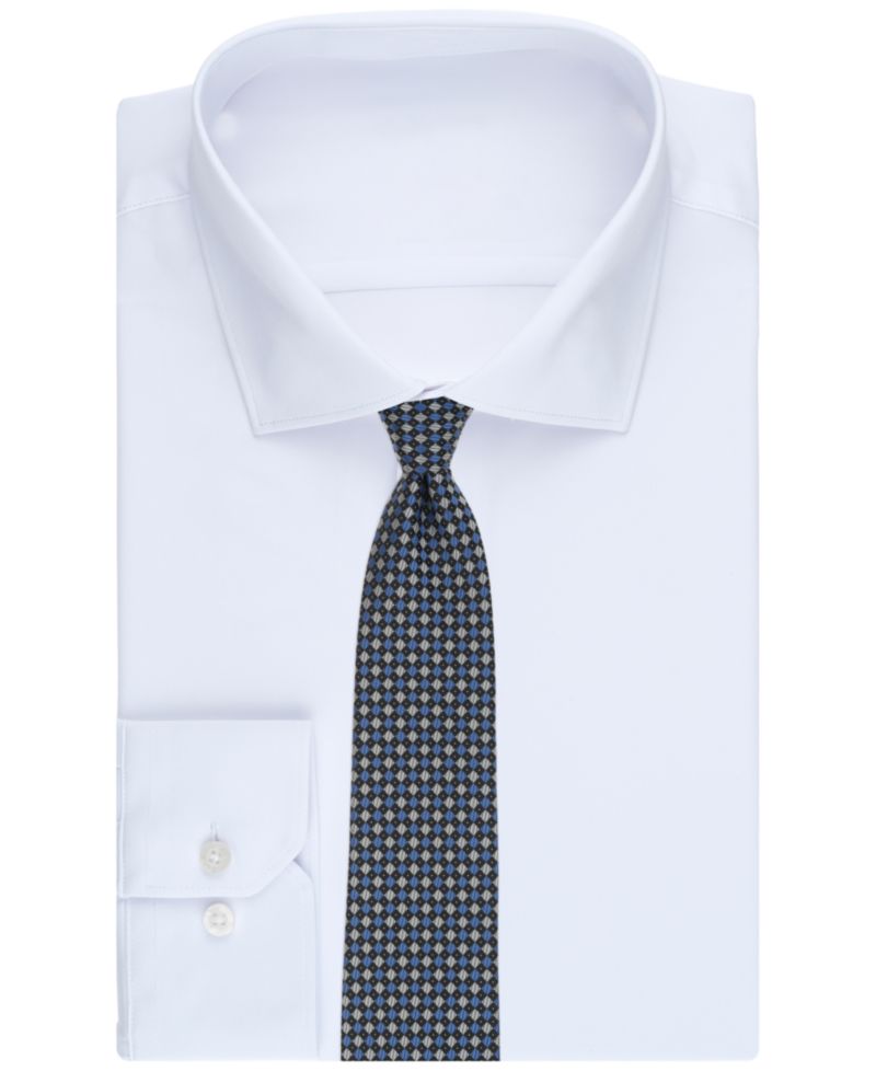 Men's Classic Diamond Pattern Tie