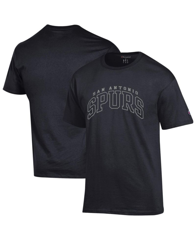 Men's Black San Antonio Spurs Jersey Cotton T-Shirt
