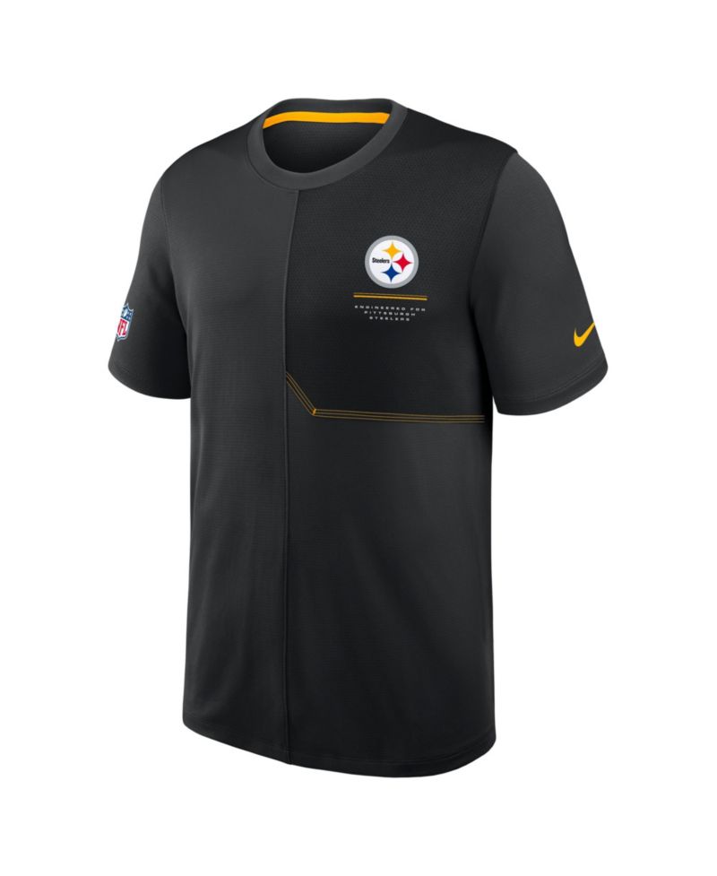Men's Black Pittsburgh Steelers Sideline UV Dri-FIT Coaches Shirt