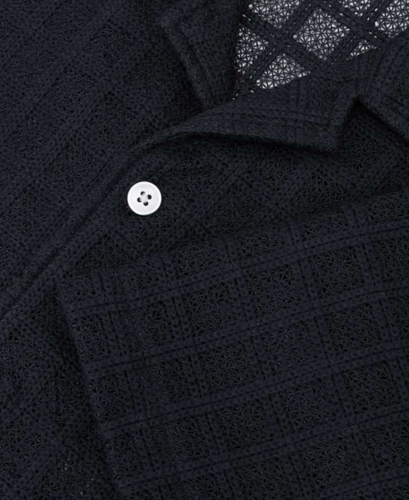 Men's Belardo Crochet Tile Cuban Shirt